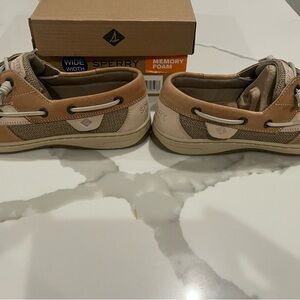 Sperry Rosefish Linen Boat Shoes with Memory Foam